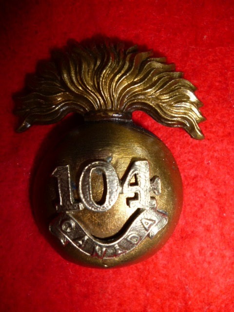 MM274 - 104th Regiment Westminster Fusiliers Cap Badge
